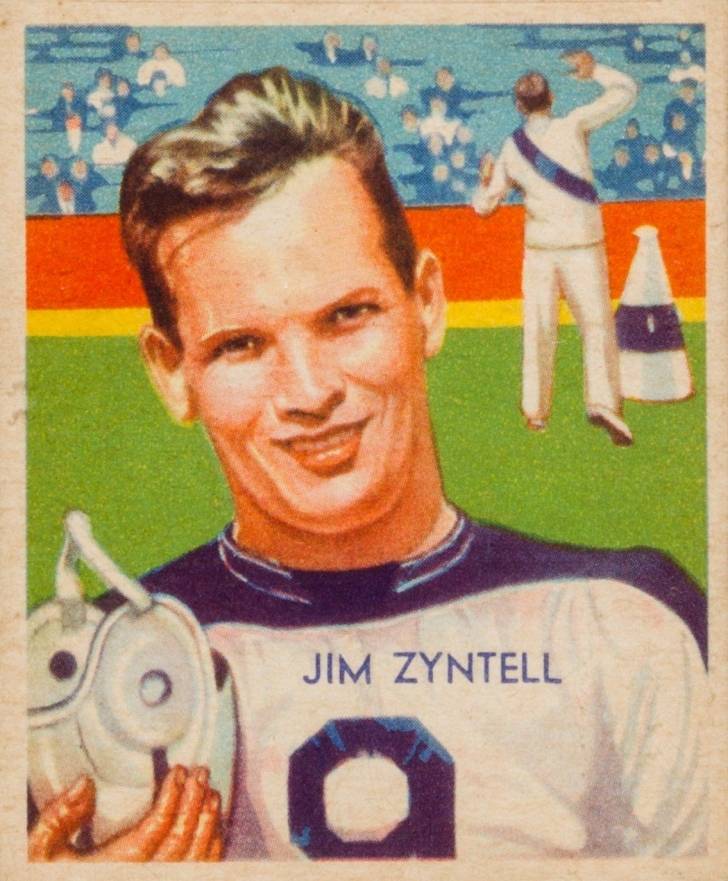 1935 National Chicle Jim Zyntell #8 Football Card