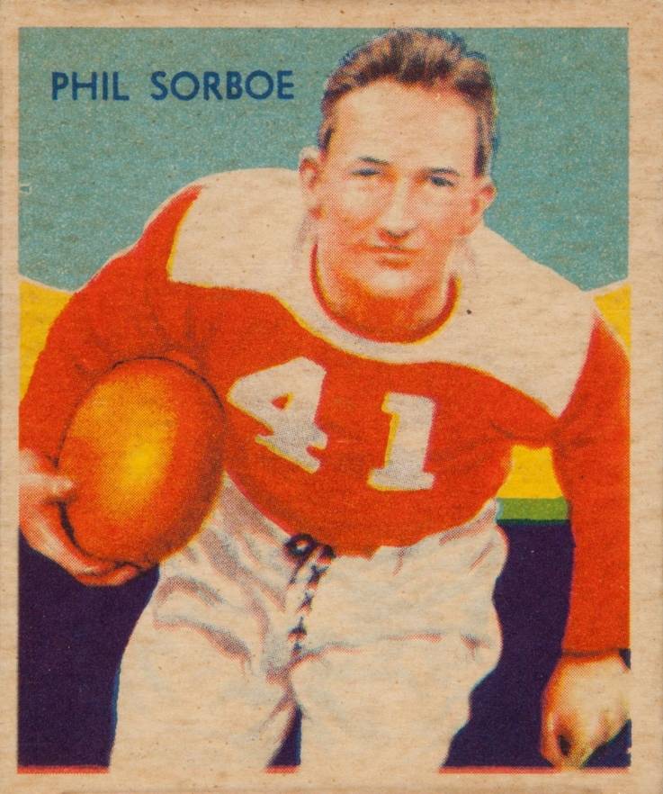 1935 National Chicle Phil Sorboe #14 Football Card