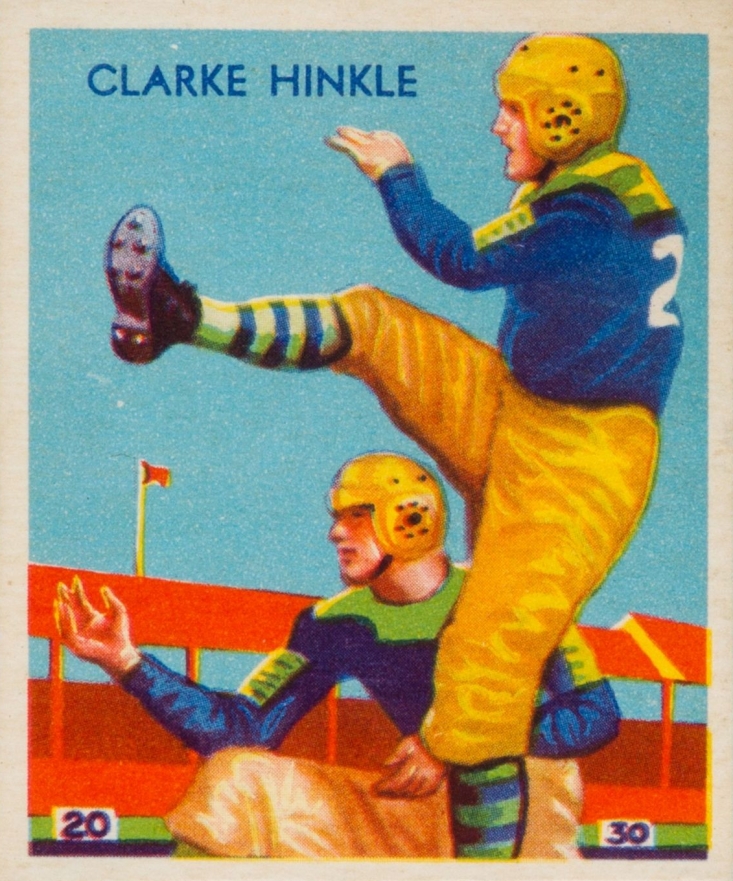 1935 National Chicle Clarke Hinkle #24 Football Card