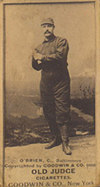 1887 Old Judge O'Brien, C., Baltimores #349-8a Baseball Card