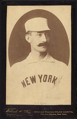 1889 Police Gazette Cabinets Tim Keefe # Baseball Card