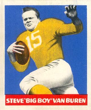 1948 Leaf Steve 'Big Boy' Van Buren #22 Football Card