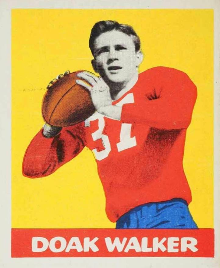 1948 Leaf Doak Walker #4 Football Card