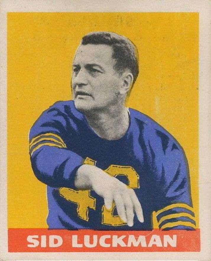 1948 Leaf Sid Luckman #1 Football Card