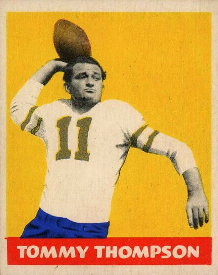 1948 Leaf Tommy Thompson #9 Football Card