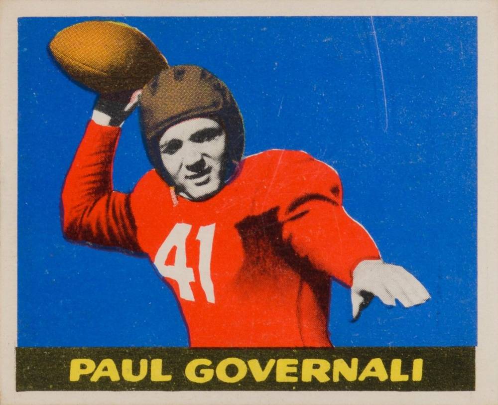 1948 Leaf Paul Governali #30 Football Card