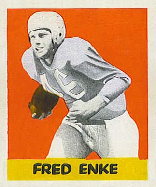 1948 Leaf Fred Enke #82 Football Card