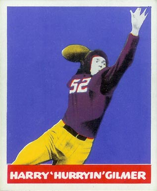 1948 Leaf Harry 'Hurryn' Gilmer #18 Football Card