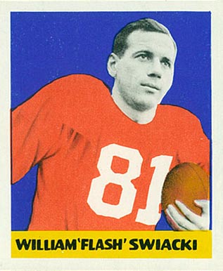 1948 Leaf William 'Flash" Swiacki #12 Football Card