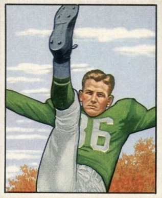 1950 Bowman Joe Muha #133 Football Card