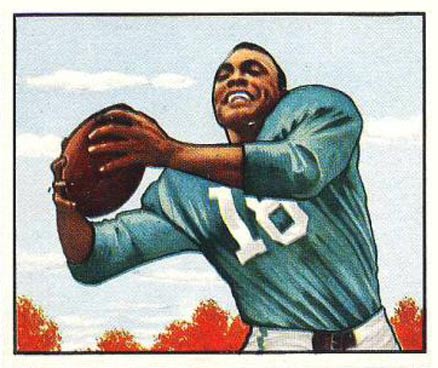 1950 Bowman Wallace Triplett #109 Football Card