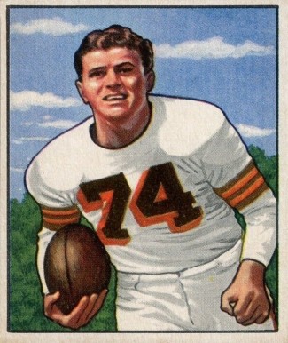 1950 Bowman Tony Adamle #79 Football Card