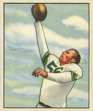 1950 Bowman Bill Leonard #76 Football Card