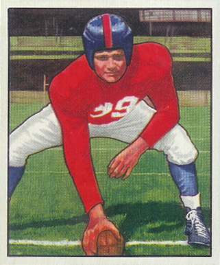 1950 Bowman Tex Coulter #69 Football Card