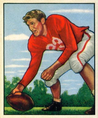 1950 Bowman Bill Johnson #72 Football Card