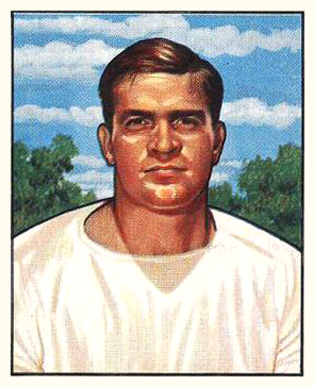 1950 Bowman Paul Burris #82 Football Card