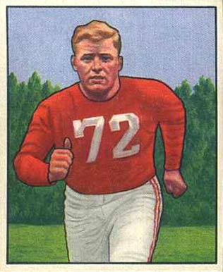 1950 Bowman Bill Fischer #58 Football Card