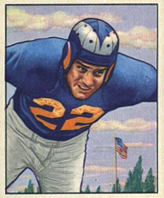 1950 Bowman Fred Naumetz #85 Football Card