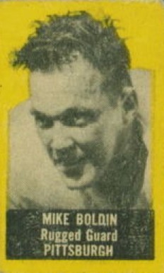 1950 Topps Felt Backs Mike Boldin # Football Card