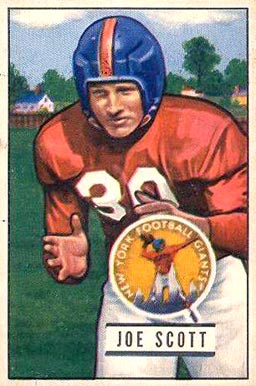 1951 Bowman Joe Scott #128 Football Card