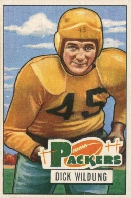 1951 Bowman Dick Wildung #126 Football Card