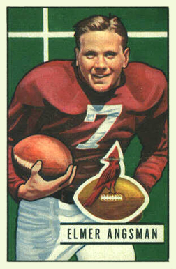 1951 Bowman Elmer Angsman #97 Football Card