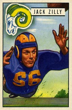 1951 Bowman Jack Zilly #78 Football Card
