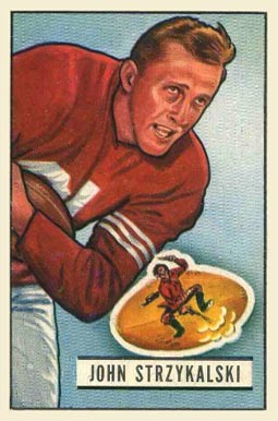 1951 Bowman John Strzykalski #69 Football Card