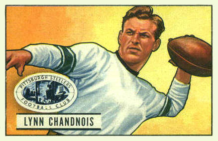 1951 Bowman Lynn Chandnois #60 Football Card