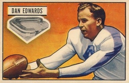 1951 Bowman Dan Edwards #43 Football Card