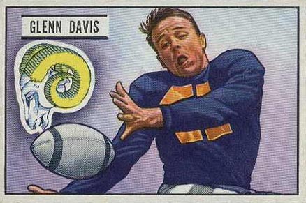 1951 Bowman Glenn Davis #42 Football Card