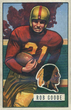 1951 Bowman Rob Goode #36 Football Card
