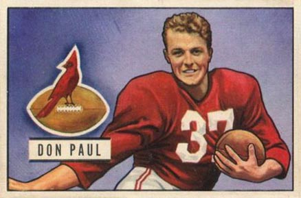 1951 Bowman Don Paul #30 Football Card