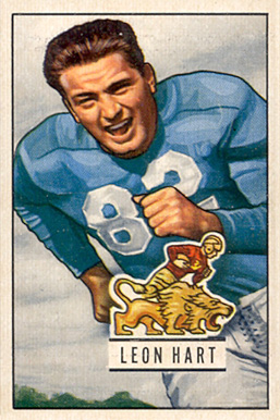 1951 Bowman Leon Hart #26 Football Card