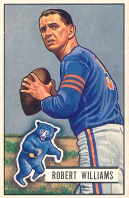 1951 Bowman Bob Williams #14 Football Card
