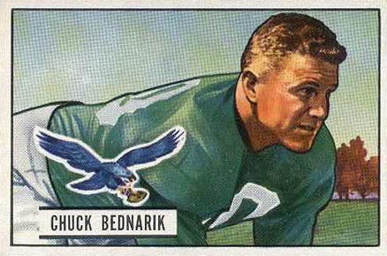1951 Bowman Chuck Bednarik #12 Football Card