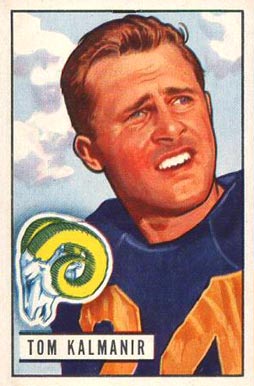 1951 Bowman Tom Kalmanir #77 Football Card