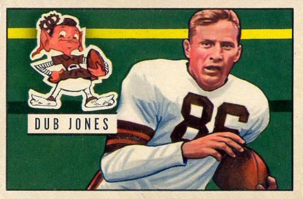 1951 Bowman Dub Jones #74 Football Card