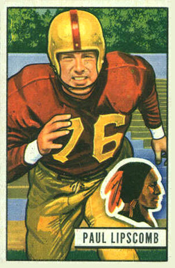 1951 Bowman Paul Lipscomb #71 Football Card