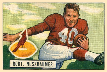 1951 Bowman Robt. Nussbaumer #66 Football Card