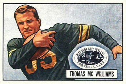 1951 Bowman Tom McWilliams #58 Football Card