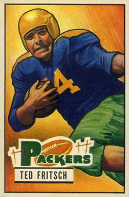 1951 Bowman Ted Fritsch #54 Football Card