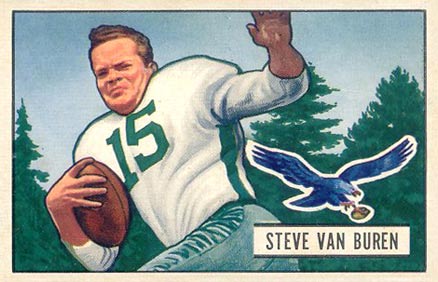 1951 Bowman Steve Van Buren #10 Football Card