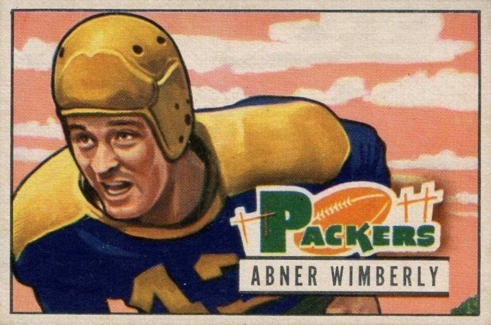 1951 Bowman Abner Wimberly #125 Football Card