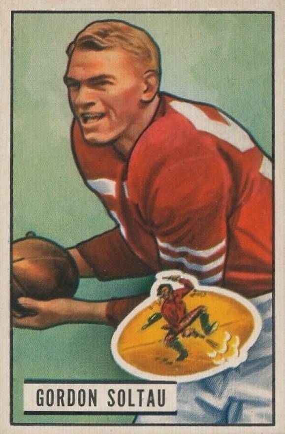 1951 Bowman Gordon Soltau #67 Football Card