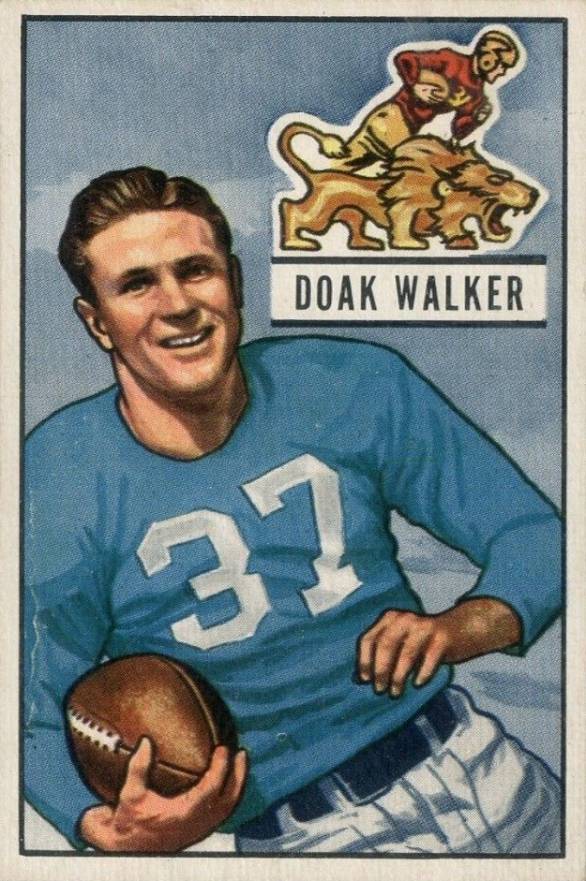 1951 Bowman Doak Walker #25 Football Card