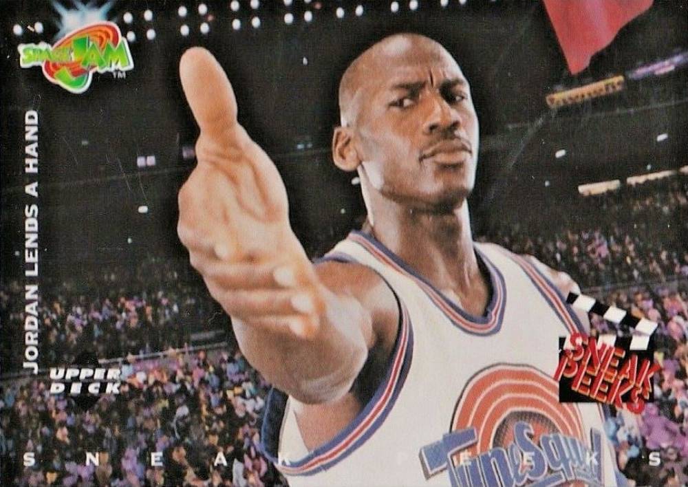 1996 Upper Deck Space Jam Jordan Lends A Hand #60 Basketball Card