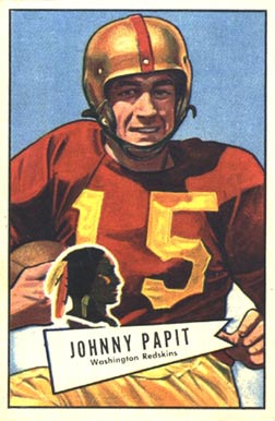 1952 Bowman Large Johnny Papit #143 Football Card