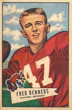 1952 Bowman Large Fred Benners #93 Football Card