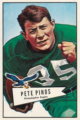 1952 Bowman Large Pete Pihos #92 Football Card